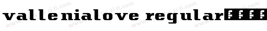 vallenialove regular字体转换